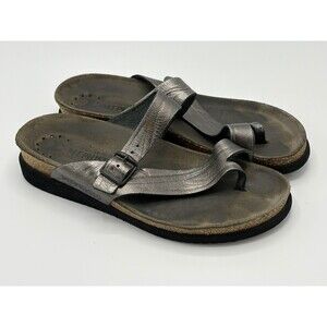 MEPHISTO Helen Sandals Women’s Size 39 EU 9 US - Cork / Metallic Comfort Shoes